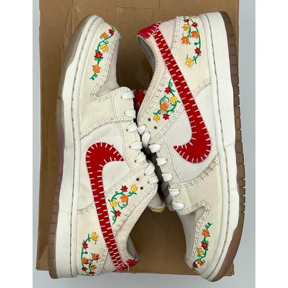 Nike SB Dunk Low Decon N7 Opti Yellow/University Red Sz 8 FD6951-700 - Picture 7 of 7